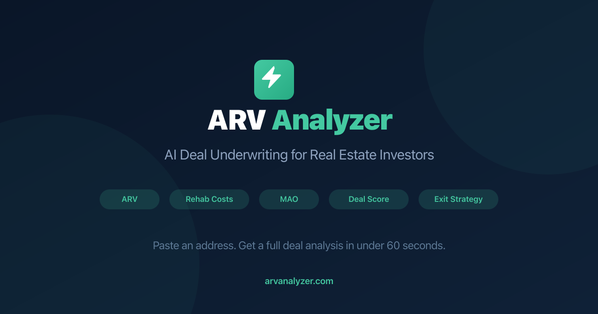 Free ARV Calculator - AI After Repair Value Estimator | ARV Analyzer